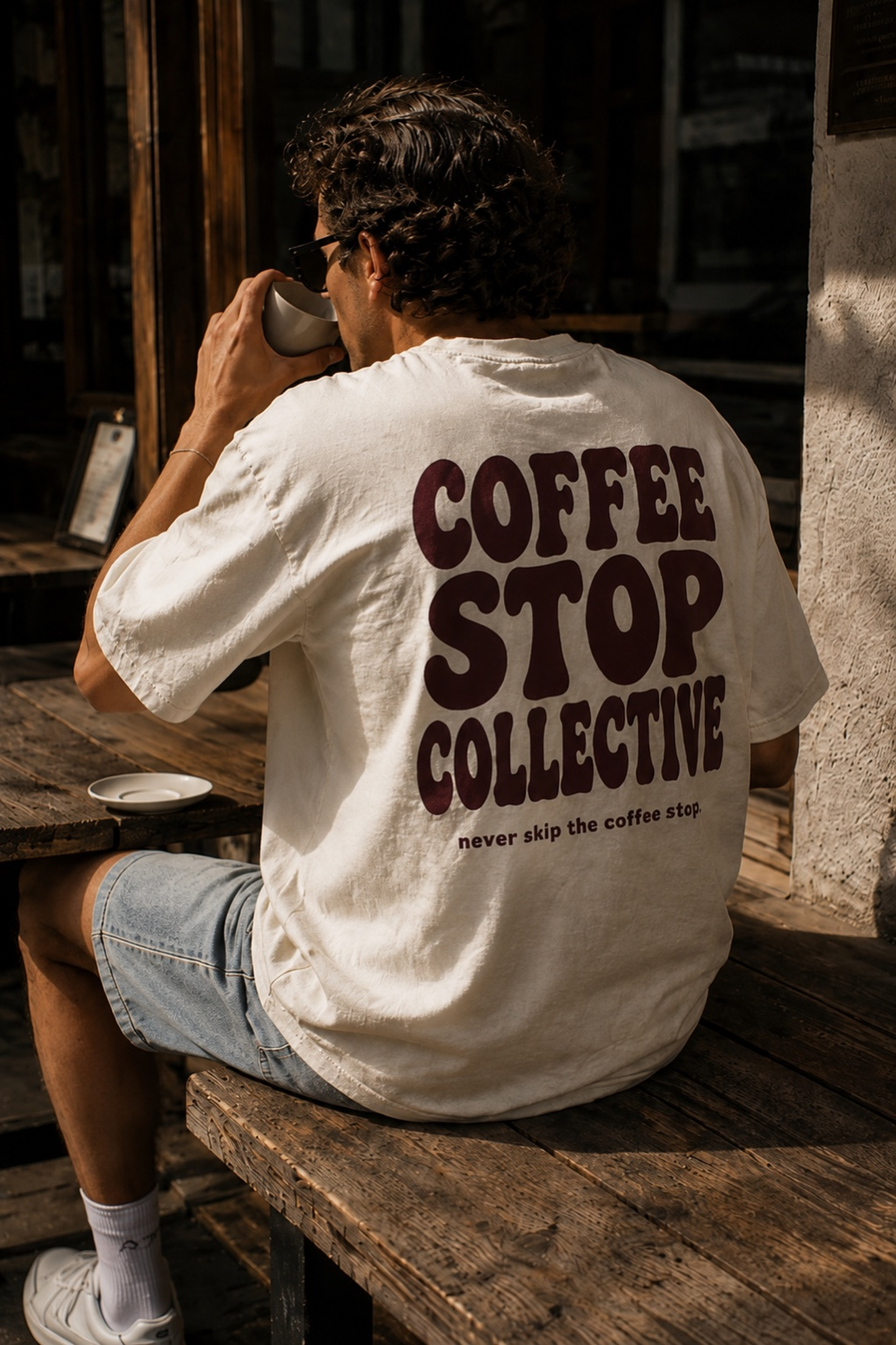 COFFEE STOP OVERSIZED T-SHIRT
